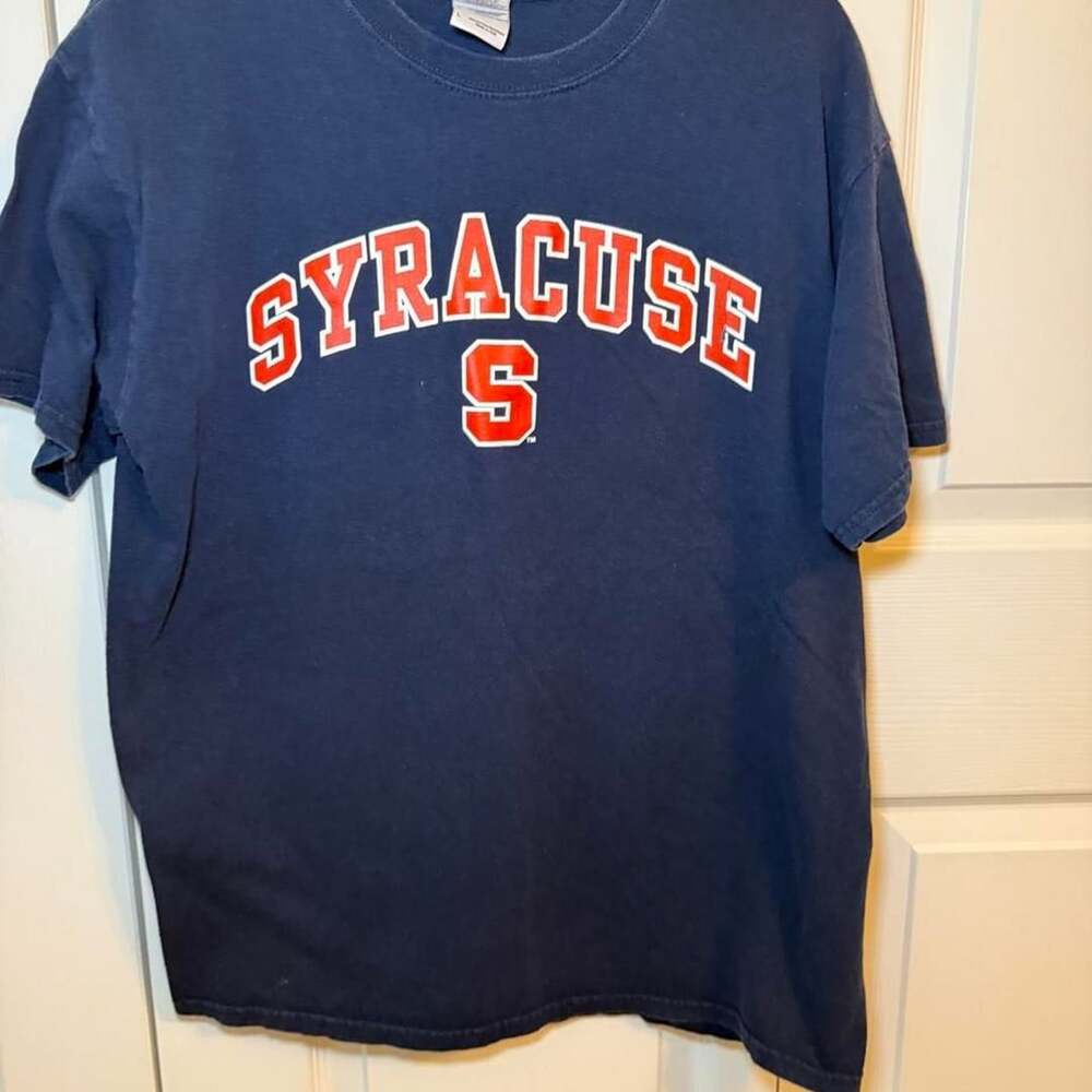 Gildan Syracuse University Graphic T-Shirt Navy Blue Large